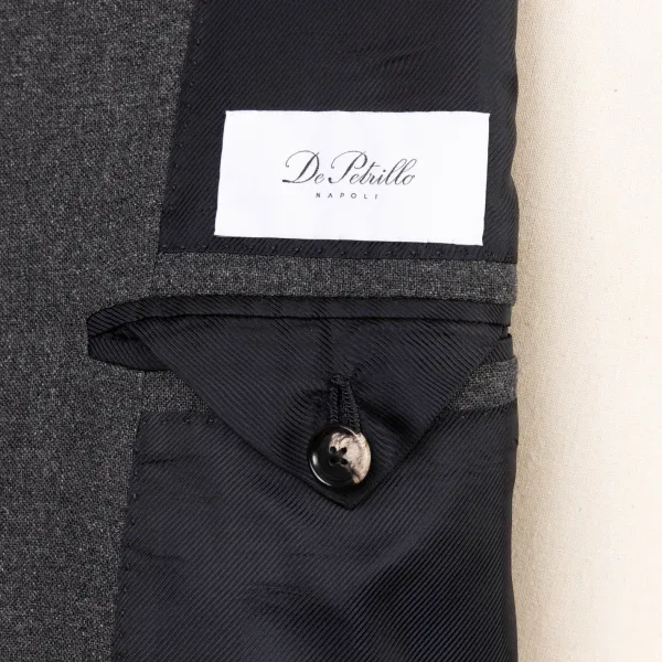 De Petrillo Anzug „Sartorial Business-Class" Aus Reiner Wolle Handgefertigt* Anzugjacke