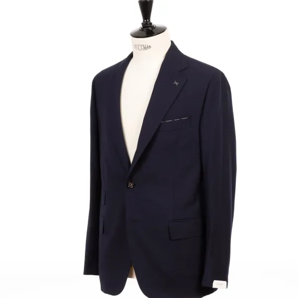 De Petrillo Anzug „Sartorial Business-Class" Aus Reiner Wolle Handgefertigt* Anzugjacke