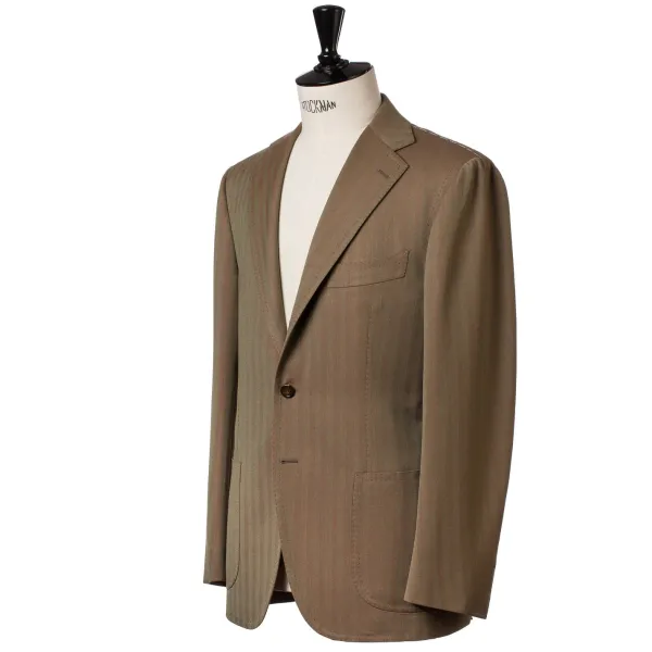 Cesare Attolini Anzug „Stile Milanese" Aus Reiner Englischer Wolle Reine Handarbeit* Anzugjacke