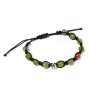 Barbarulo Napoli Armband „Green Love" Mit Grunen Steinen Und Knopf Aus Sterlingsilber* Manschettenknöpfe Und Schmuck