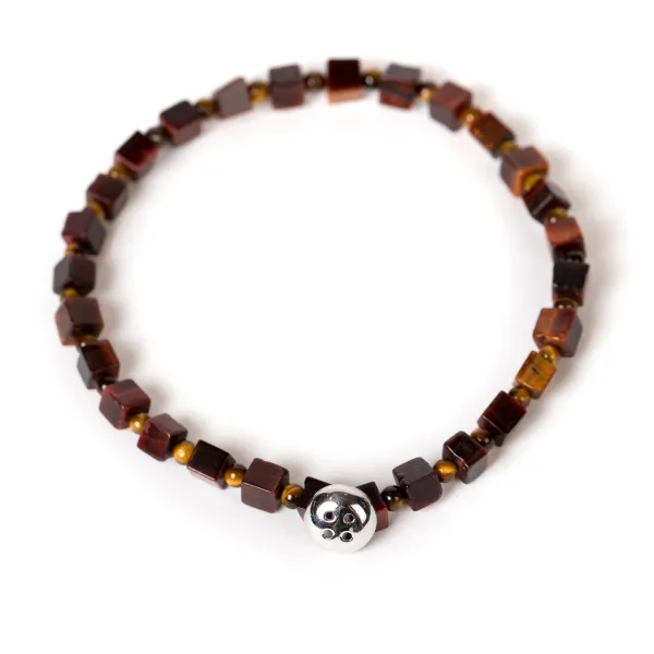 Barbarulo Napoli Armband „Tiger" Mit Blauem Stein Und Kopf Aus Sterlingsilber Ha* Manschettenknöpfe Und Schmuck