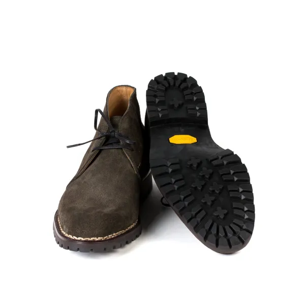 Saint Crispin's Bootstee „Chukka Vibram-Norvegese" Aus Dunkelgrunem Rauleder Pur* Mto