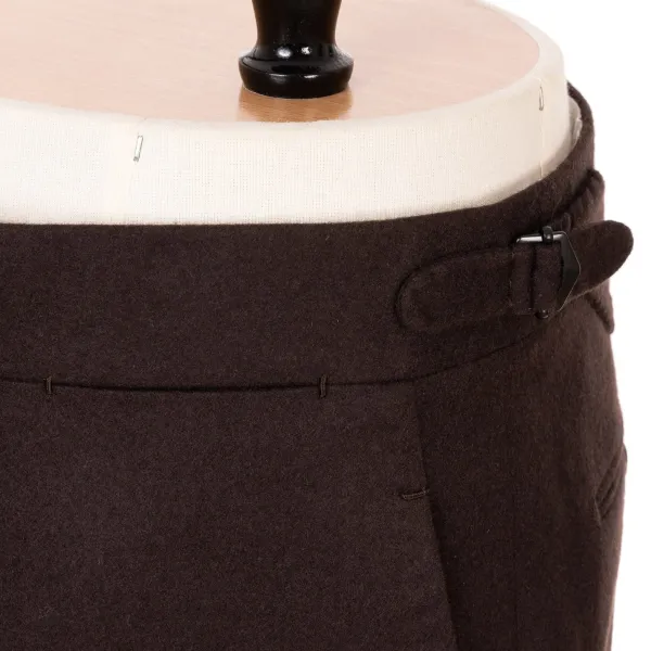 Cesare Attolini Braune Hose „Limited Fox Flannel" Aus Englischer Wolle Reine Handarbeit* Hose