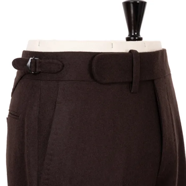 Cesare Attolini Braune Hose „Limited Fox Flannel" Aus Englischer Wolle Reine Handarbeit* Hose