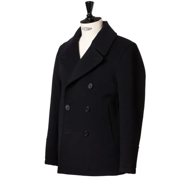 Abdichten Dunkelblaue Caban-Jacke „Amalfi" Aus Wasserabweisender Wolle* Jacken