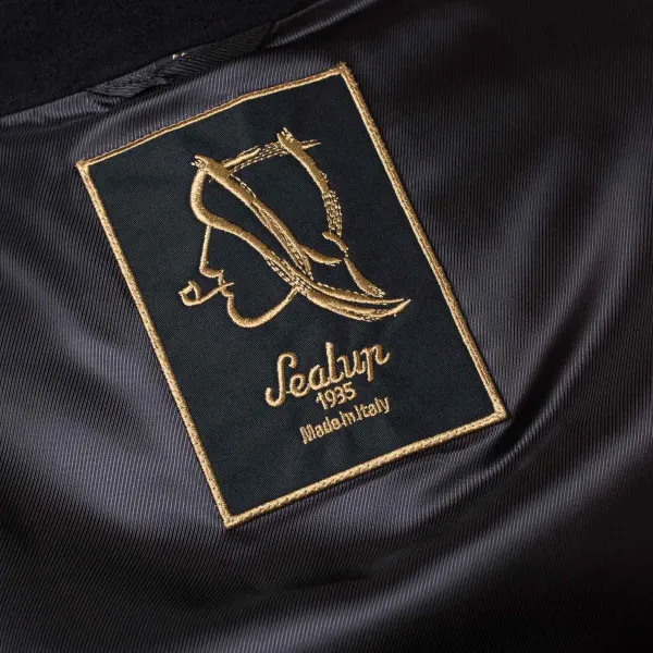Abdichten Dunkelblaue Caban-Jacke „Amalfi" Aus Wasserabweisender Wolle* Jacken