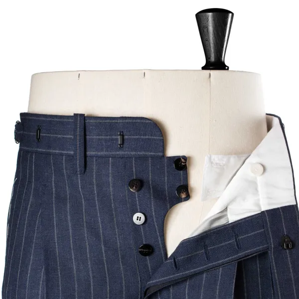 Cesare Attolini Dunkelblauer Anzug „Avvocato" Aus Englischer High-Twist-Wolle Rein Han* Anzugjacke