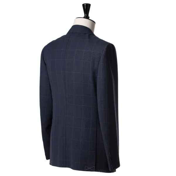 Cesare Attolini Dunkelblauer Anzug „Magistrale" Aus Englischer High-Twist-Wolle Rein H* Anzugjacke