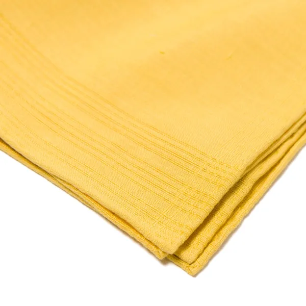 Simonnot-Godard Duras Jaune Einstecktuch Aus Leinen Und Baumwolle* Taschentücher