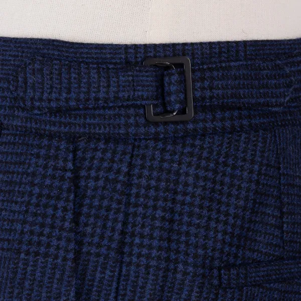 Rota Sartorial Exklusiv Bei Michael Jondral: Blau Karierte Flanellhose „Galles" In P* Hose