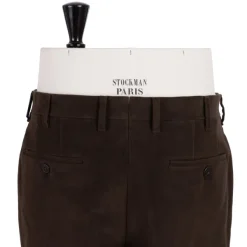 Rota Sartorial Exklusiv Bei Michael Jondral: Dunkelbraune Hose Aus Englischer Baumwolle Mo* Hose