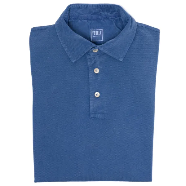 Fedeli Exklusiv Bei Michael Jondral: Langarm-Poloshirt „North" Von Pure Giza Co* Poloshirts Langarm