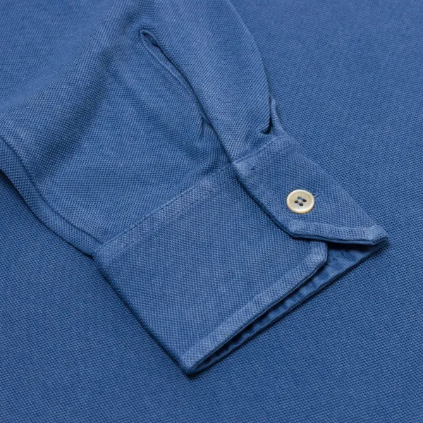 Fedeli Exklusiv Bei Michael Jondral: Langarm-Poloshirt „North" Von Pure Giza Co* Poloshirts Langarm