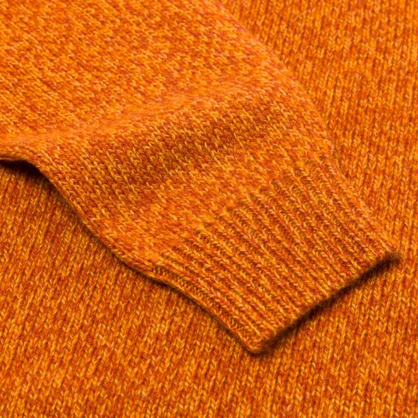 Fedeli Exklusiv Bei Michael Jondral: Orange Scottish 3-Ply Mouline Cashmere S* Strickwaren