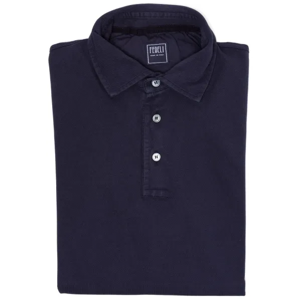 Fedeli Exklusiv Bei Michael Jondral: Langarm-Poloshirt „North" Von Pure Giza Co* Poloshirts Langarm