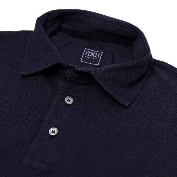 Fedeli Exklusiv Bei Michael Jondral: Langarm-Poloshirt „North" Von Pure Giza Co* Poloshirts Langarm