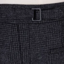 Rota Sartorial Exklusiv Bei Michael Jondral: Grau Karierte Flanellhose „Galles