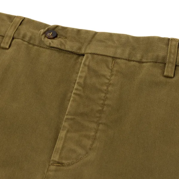 Rota Sport Exklusiv Bei Michael Jondral: Winter-Chino Aus Olivgrunem Baumwollmix Ro* Hose
