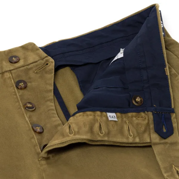 Rota Sport Exklusiv Bei Michael Jondral: Winter-Chino Aus Olivgrunem Baumwollmix Ro* Hose