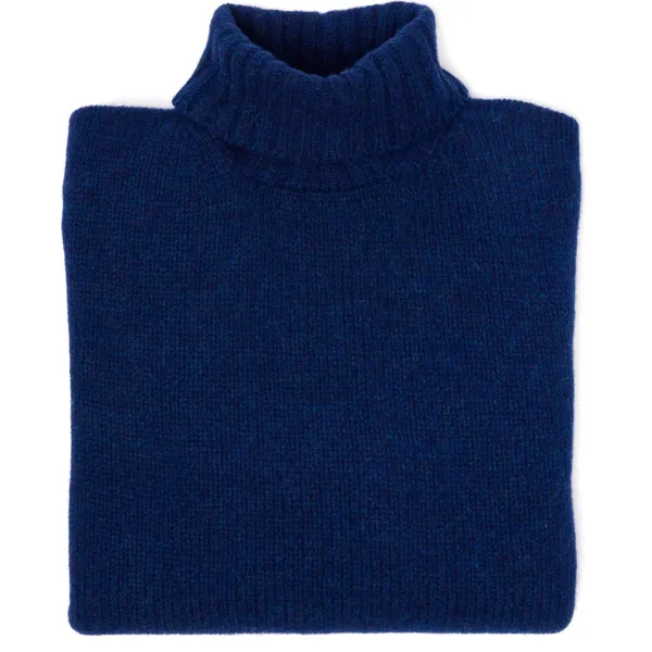 William Lockie Exklusiv Bei Mj: Rollkragenpullover „Alain Rollneck" Aus 4-Lagigem Geelong Lam* Strickwaren
