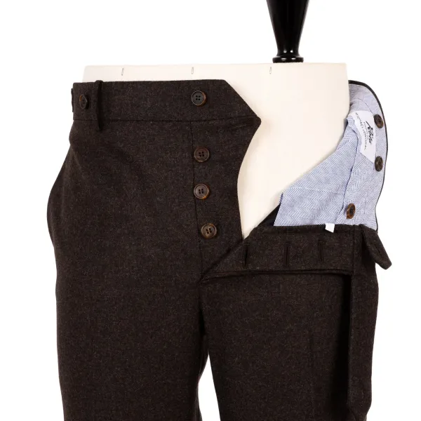 Rota Sartorial Exklusiv Fur Michael Jondral: Braune Flanellhose Aus Reiner Wolle* Hose