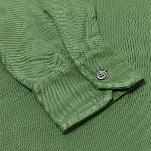 Fedeli Exklusiv Fur Michael Jondral: Longsleeve-Polo „North" Aus Reiner Giza-* Poloshirts Langarm