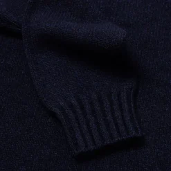 Fedeli Exklusiv Fur Michael Jondral: Dunkelblauer Rollkragenpullover Aus* Strickwaren
