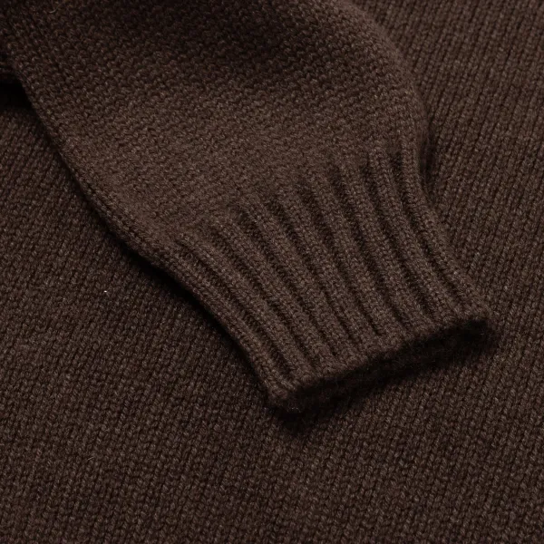 Fedeli Exklusiv Fur Michael Jondral: Rollkragenpullover In Kakaobraun Von Made O* Strickwaren