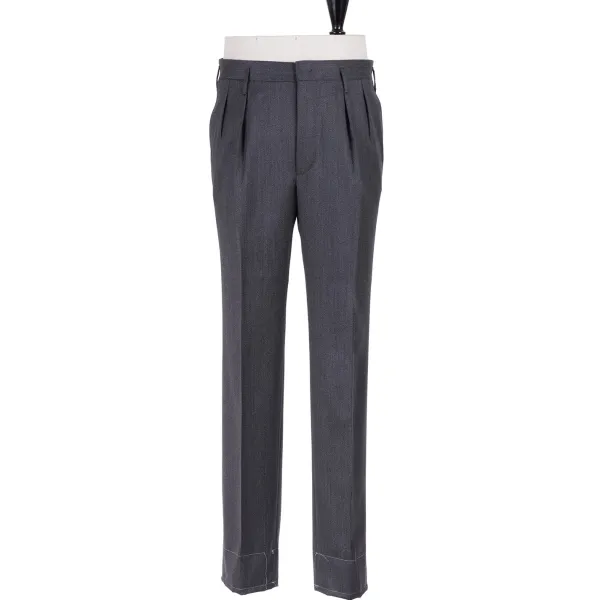 Rota Sartorial Exklusiv Fur Michael Jondral: Graue Hose „Hollywood" Mit Zwei Pleas* Hose