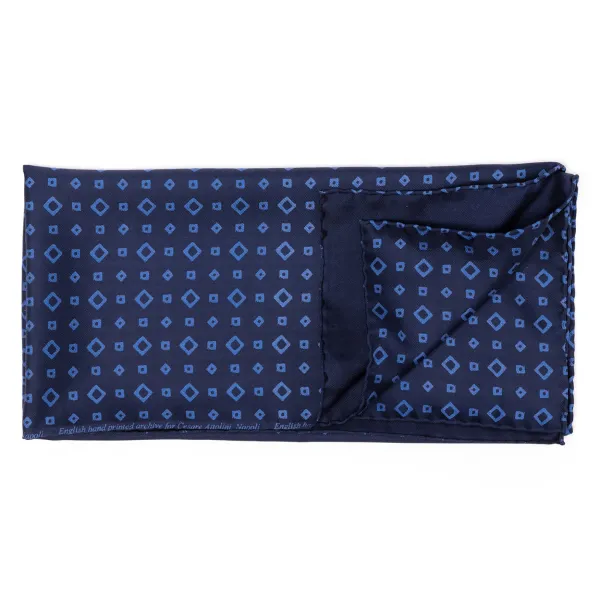 Cesare Attolini Foulard-Halstuch „Cubi" Aus Reiner Englischer Seide* Schals
