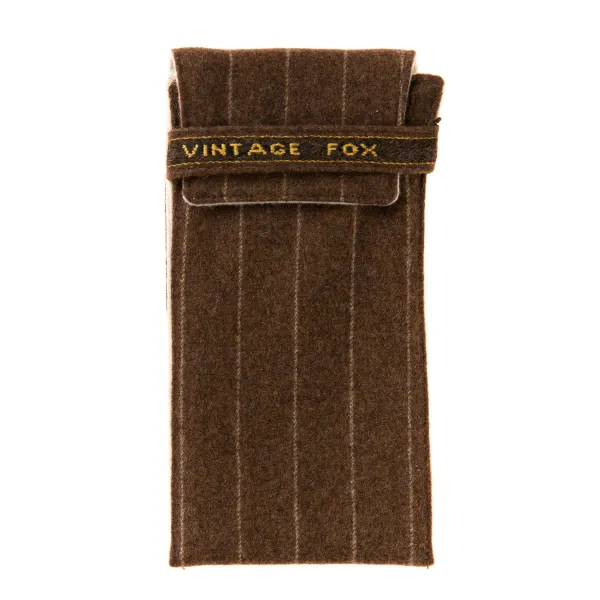 Fox Brothers X Mj: Brillenetui „Fox Soft Case" Aus Reiner Wolle* Sonnenbrille
