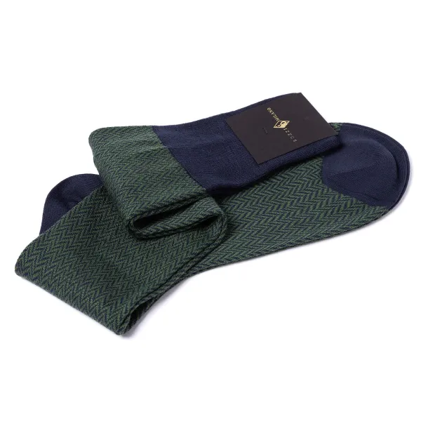 Sozzi Gemusterte KnieStrümpfe „Herringbone Pattern" Aus Merinowolle* Strümpfe