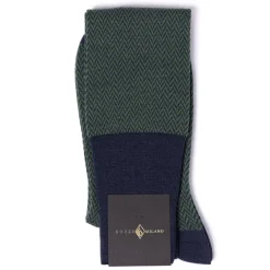 Sozzi Gemusterte KnieStrümpfe „Herringbone Pattern" Aus Merinowolle* Strümpfe