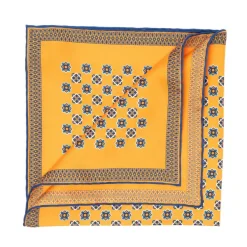 E. Marinella Gemusterte Pochette Aus Reiner Englischer Seide Handgerollt* Taschentücher