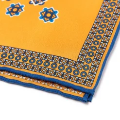 E. Marinella Gemusterte Pochette Aus Reiner Englischer Seide Handgerollt* Taschentücher