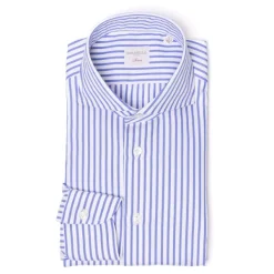 Borriello Gestreiftes Hemd Aus Reiner Baumwolle „Jermyn Stripe" Handgefertigt* Hemden