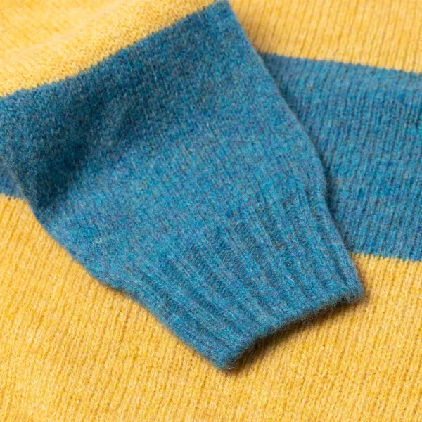 Glenugie Exclusive X Mj: Pullover „Stripe Jumper" Aus Reiner Wolle - C* Strickwaren