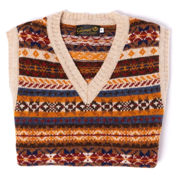 Glenugie Exclusive X Mj: Pullover „Fairisle Slipover" Aus Reiner Wolle Rein* Strickwaren