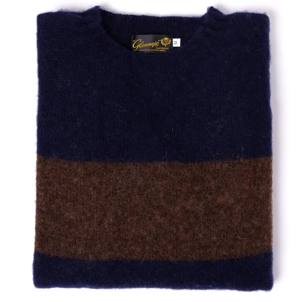 Glenugie Exclusive X Mj: Pullover Aus Reiner Wolle „College Stripe Jumper" C* Strickwaren