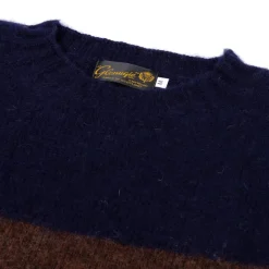 Glenugie Exclusive X Mj: Pullover Aus Reiner Wolle „College Stripe Jumper" C* Strickwaren