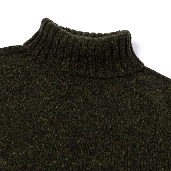 Glenugie X Mj: Pullover „Donegal Polo Jumper" Aus Reiner Wolle Supersoft Lam* Strickwaren