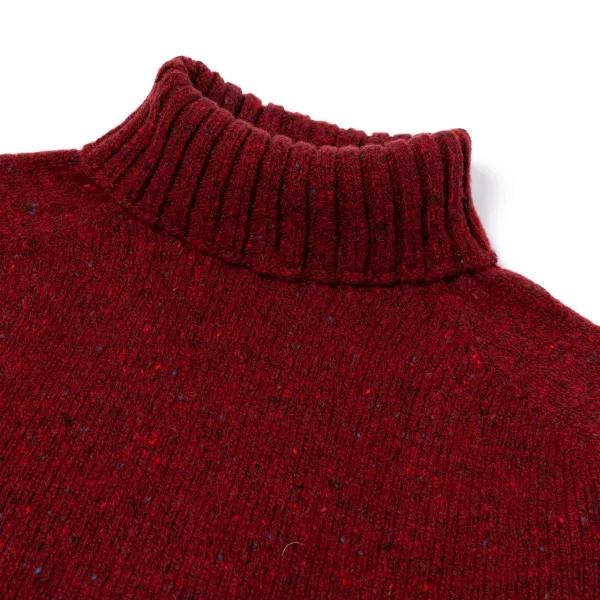 Glenugie X Mj: Pullover „Donegal Polo Jumper" Aus Reiner Wolle Supersoft Lam* Strickwaren