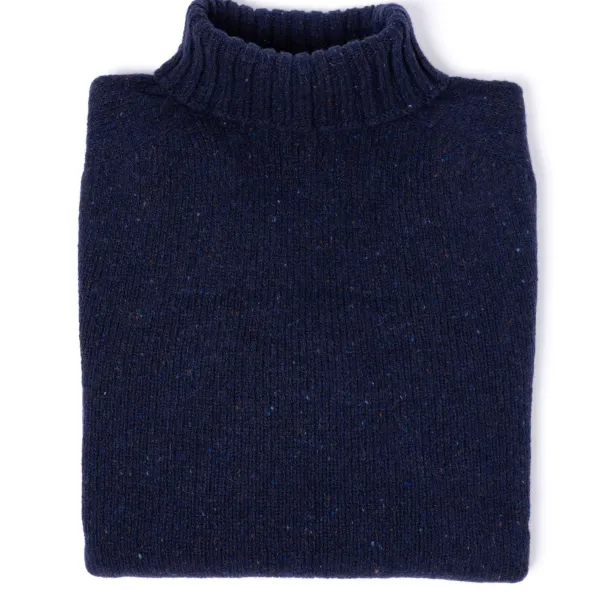 Glenugie X Mj: Pullover „Donegal Polo Jumper" Aus Reiner Wolle Supersoft Lam* Strickwaren