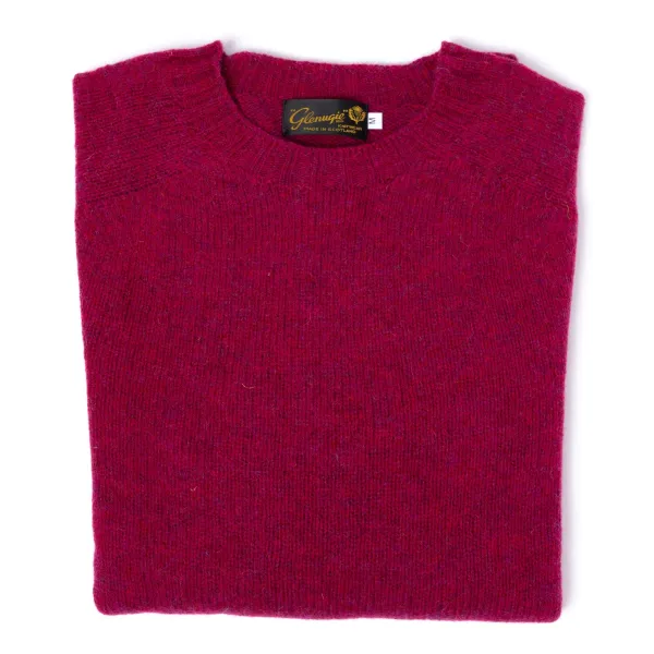 Glenugie X Mj: Rundpullover Aus Reiner Wolle Reiner, Weicher Shetland-Stoff* Strickwaren