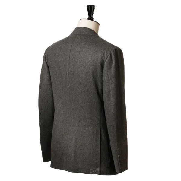 Cesare Attolini Grauer Anzug „Flanella Pipi" Aus Englischer Wolle Von Fox Brother'S Pure* Anzugjacke