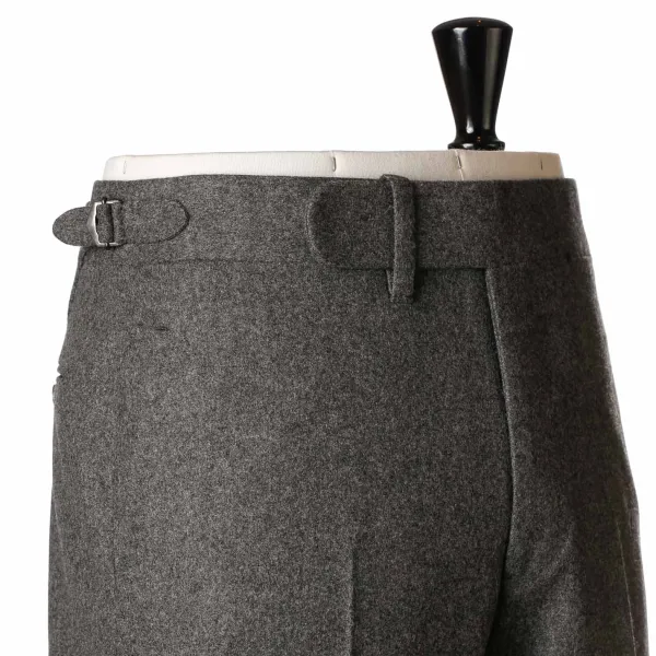 Cesare Attolini Grauer Anzug „Flanella Pipi" Aus Englischer Wolle Von Fox Brother'S Pure* Anzugjacke