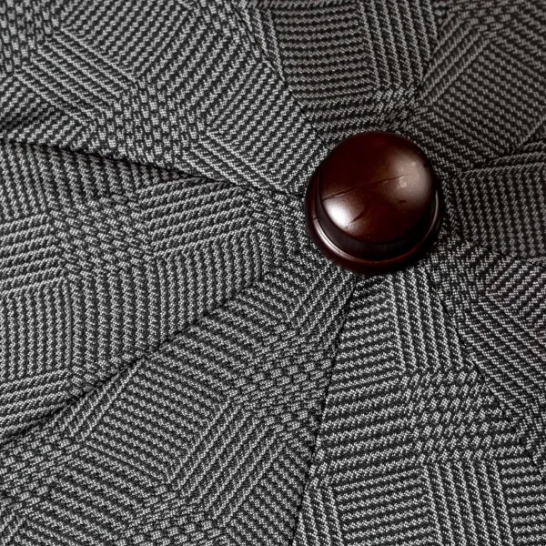 Maglia Grau-Schwarzer Teleskopschirm „Prince De Galles" Mit Bambusgriff* Regenschirme