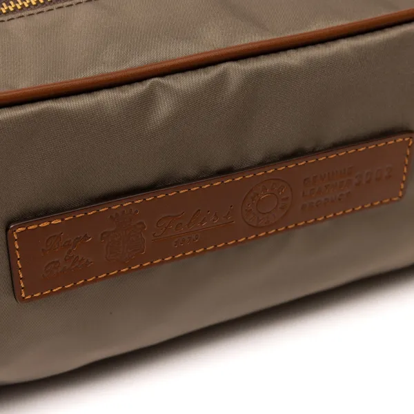 Felisi Grose Kulturtasche „Luxury Beauty" Aus -Nylon Und Sattelleder* Taschen