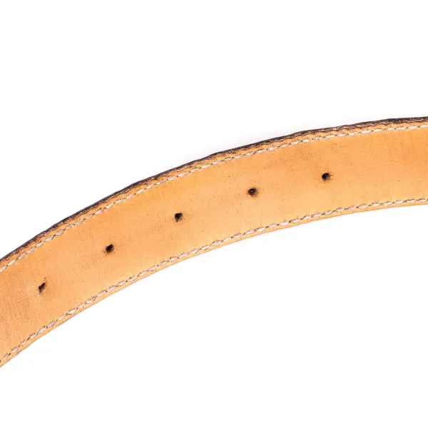 Saint Crispin's Gürtel Aus Dunkelbraunem „Belly"-Krokodilleder Reine Handarbeit* Gürtel