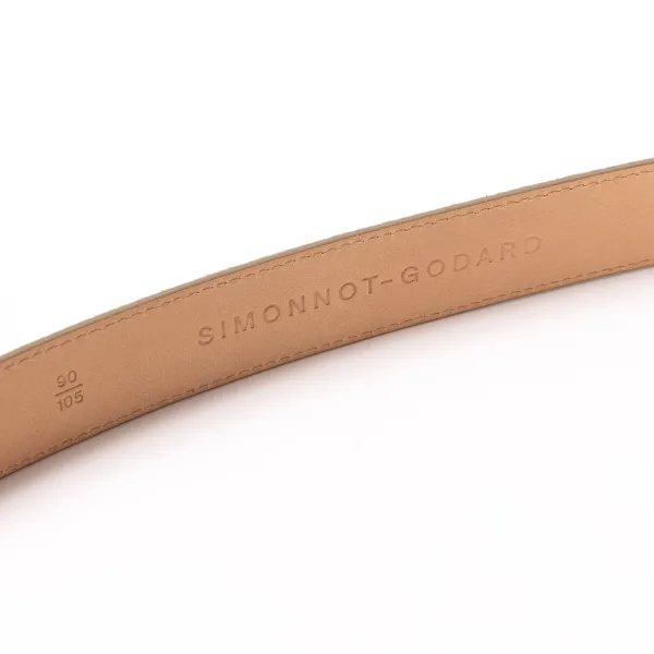 Simonnot-Godard Gürtel Aus Originalem „Suede Skin"-Kalbsleder Handgefertigt* Gürtel